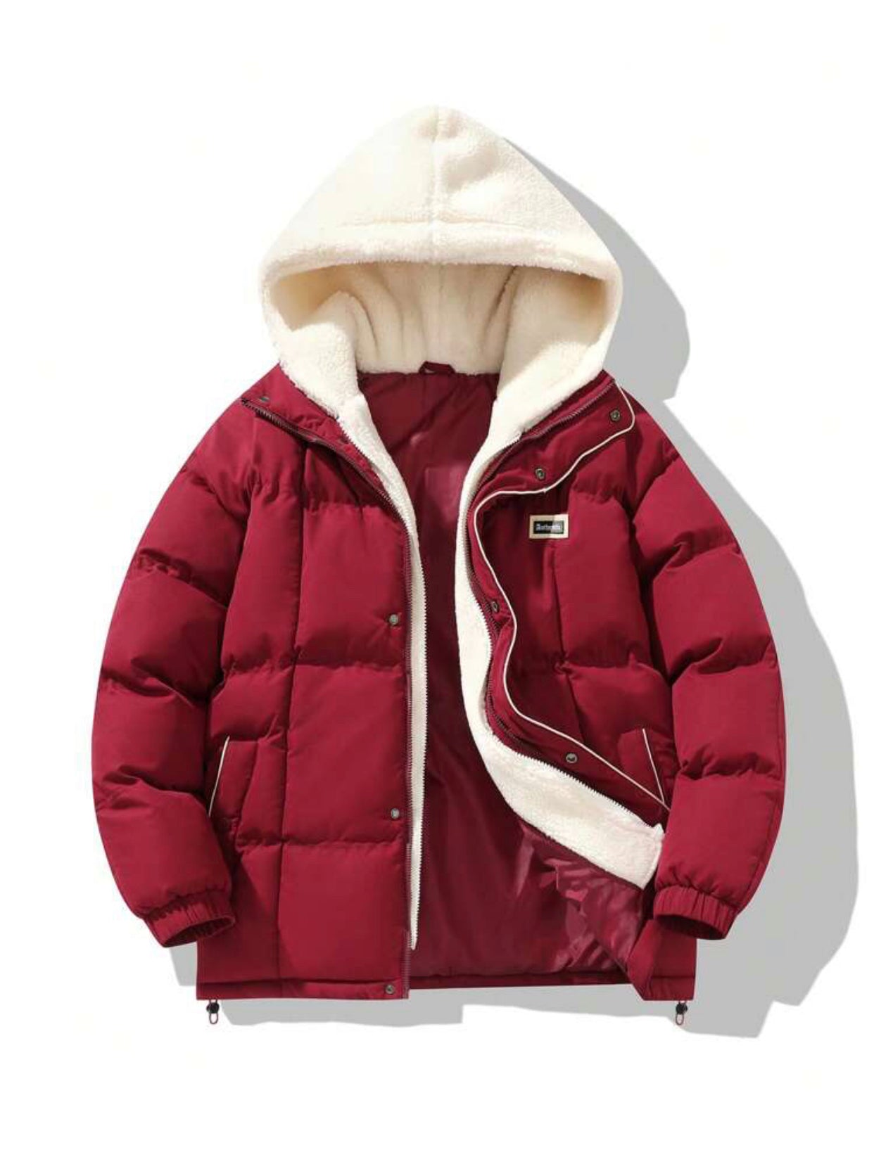 Hooded Sherpa Puffer Jacket