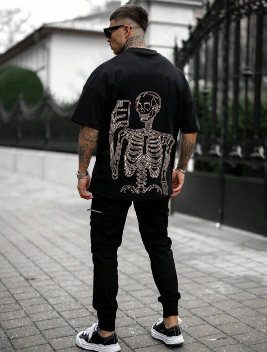 Cool Skeleton Oversized Tee