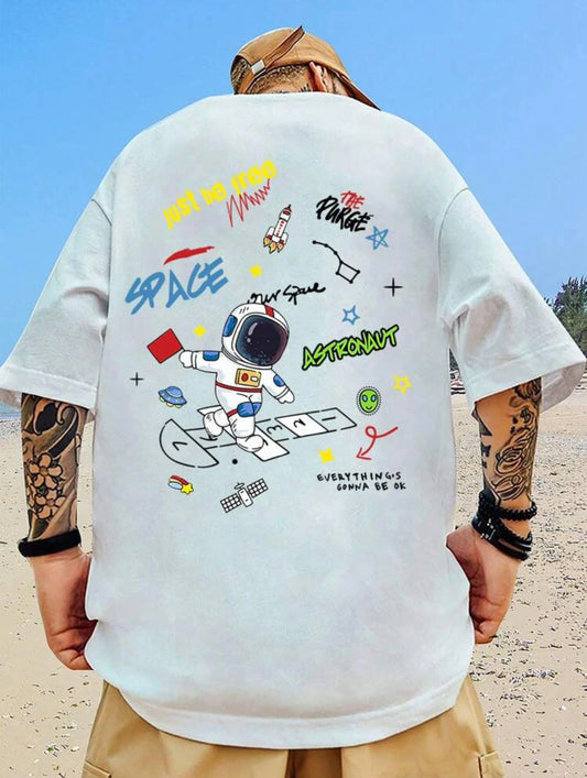 Space Graffiti Oversized T-shirt