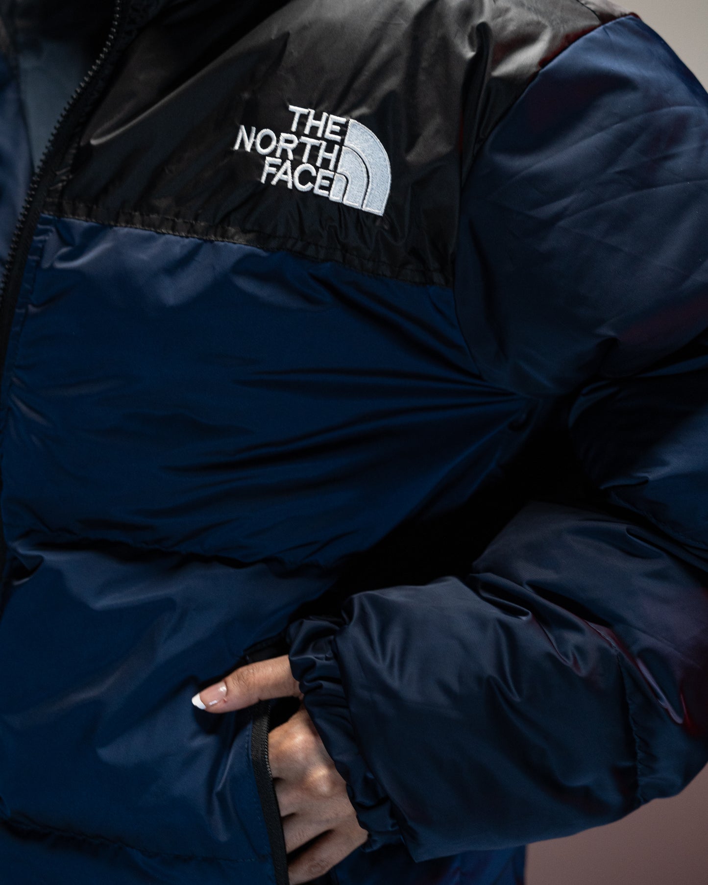 TNF Navy Puffer Jacket