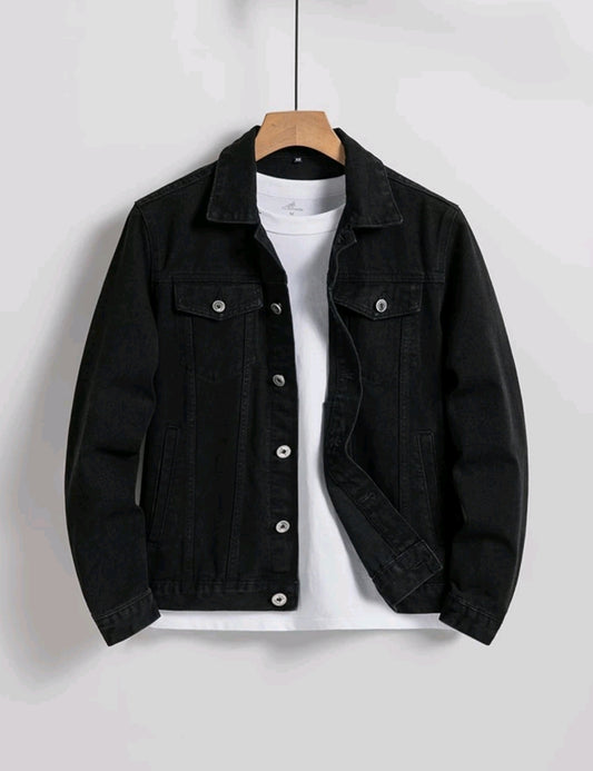 Men's Black Denim Jacket