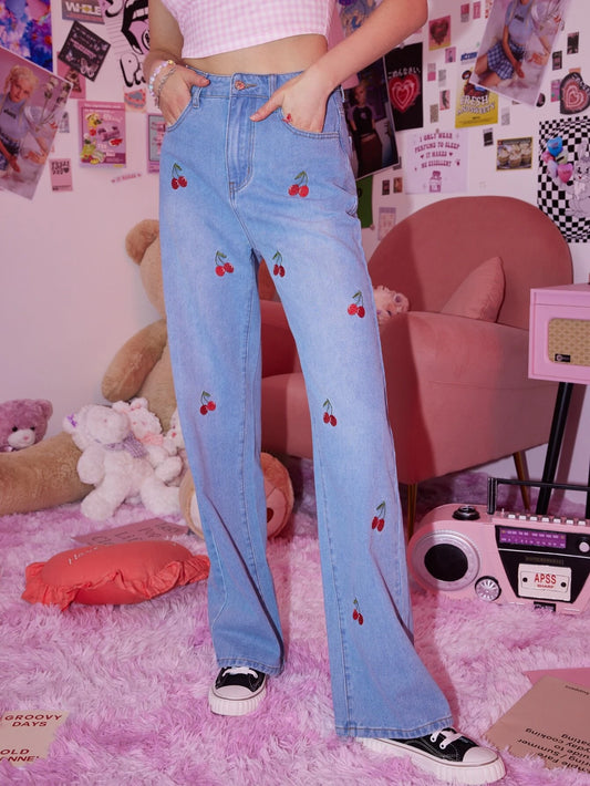 Sweetness Cherry  Jeans