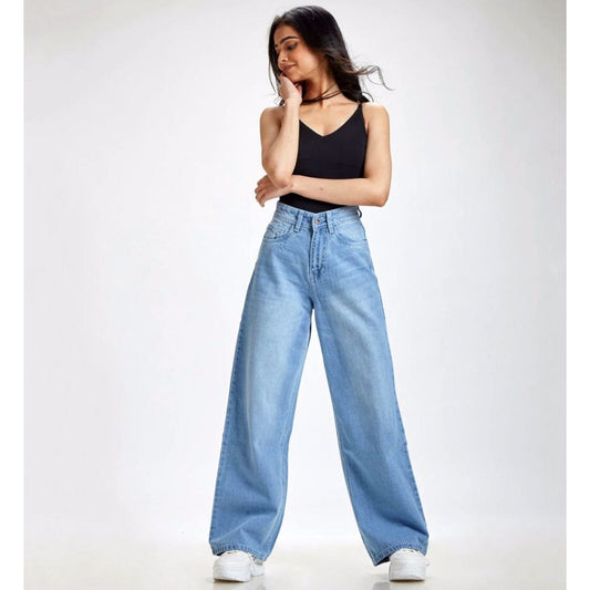 Wide Leg Jeans Lite Blue