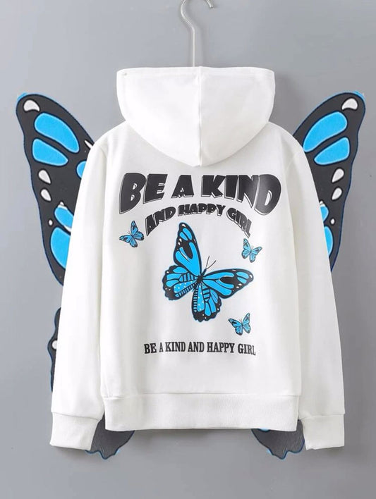 Butterfly Printed  Hoodie