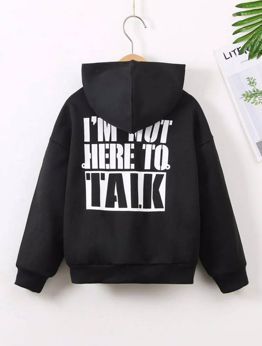 Letter Printed Hoodie